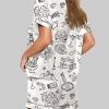 Whimsical Wedding Doodles For Wedding Pajama Set 2