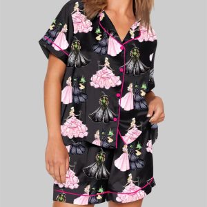 Wicked Print Short Sleeve Pajama Set 1