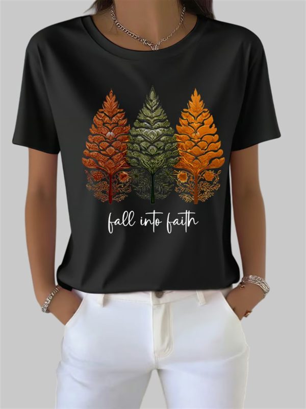 Womens Fall Into Faith Shirt 2