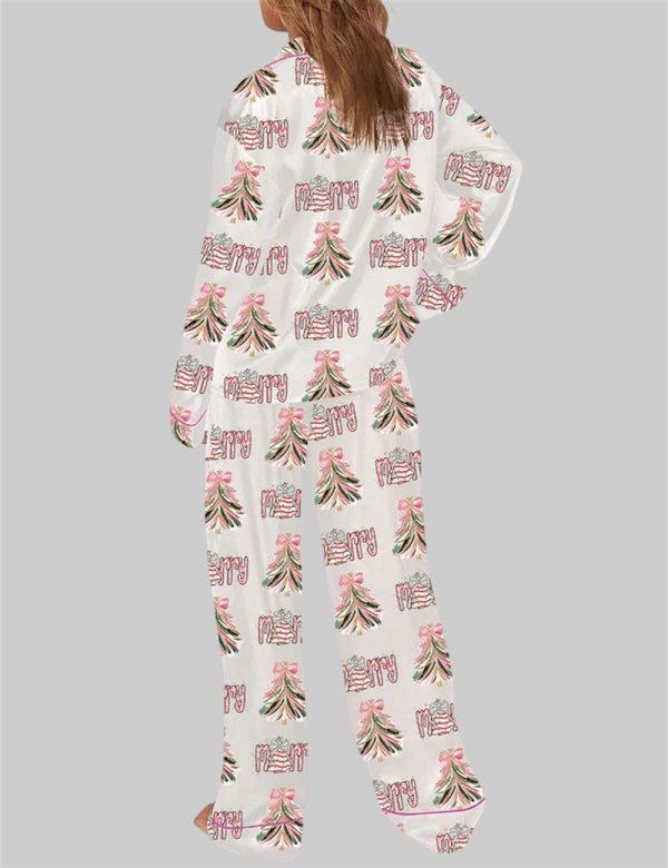 Womens Merry Christmas Pajama Set 2