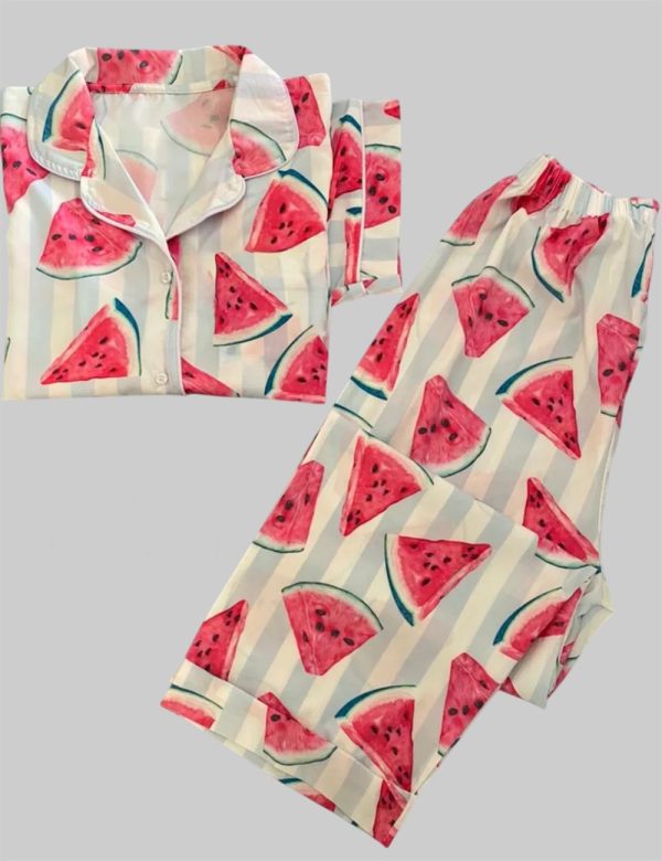 Womens Watermelon Pajama Set 2