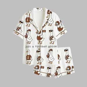 Just A Football Goose Game Day Pajamas Set 1