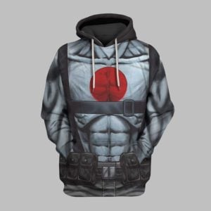 2025 Halloween Bloodshot Shirtless Straps Costume Hoodie 1 1