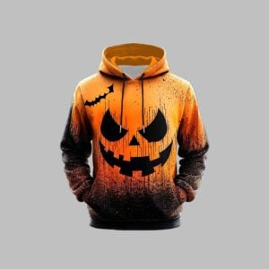 2025 Halloween Men's Casual Party Print Hoodie