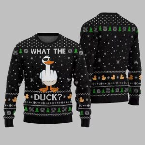 What The Duck Ugly Sweater Christmas 2025 1