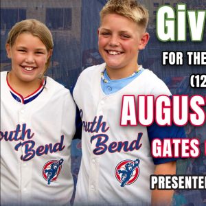 South Bend Cubs Youth Replic Road Jersey Giveaway 2025 1