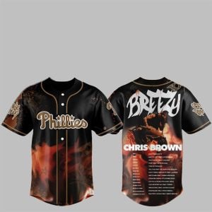 Phillies Chris Brown Breezy Bowl XX Stadium World Tour 2025 Jersey