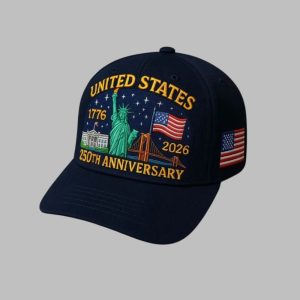 Patriots United States 1776 2026 250th Anniversary Hat 1 1