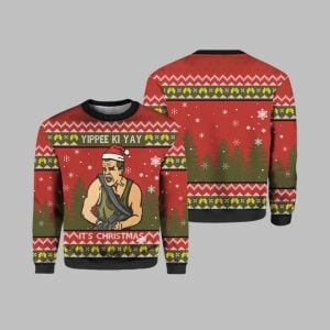 Yippee Ki Yay It's Christmas Die Hard Ugly Christmas Sweater