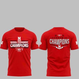 Cornhuskers 2025 Big Ten Baseball Conference Tournament Champions Shirt 1
