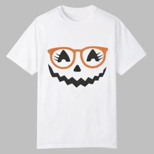 2025 Cute Halloween Pumpkin Face Shirt 0 0