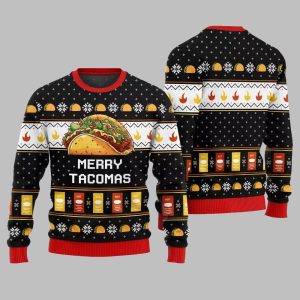 Merry Tacomas Ugly Sweater Christmas 2025 1