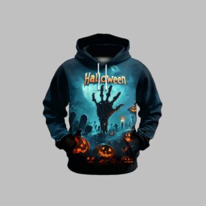2025 Men's Halloween Print Hoodie