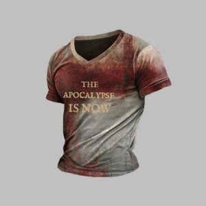 2025 Halloween Men's Bloodstain The Apocalypse is Now T-Shirt