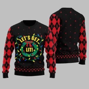 Let's Get Lit Ugly Sweater Christmas 2025