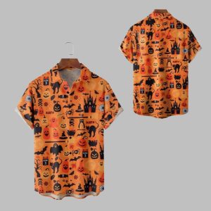 2025 Halloween Funny Pumkin Hawaiian Shirt 1 1