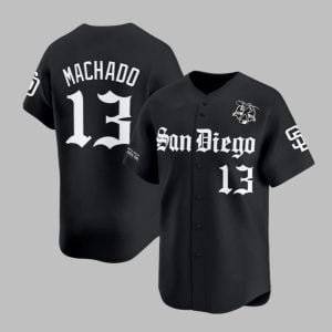 SD Padres Machado 2025 Gothic Jersey 1 1