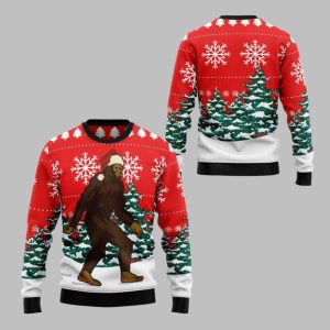2025 Christmas Bigfoot Ugly Christmas Sweater 1 1