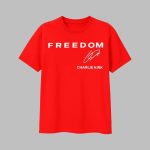 Cassie Clark Wears Charlie Kirk Freedom Shirt