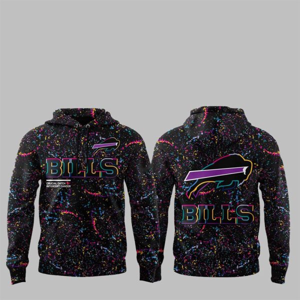 1 Bills Crucial Catch Intercept Cancer 2025 Hoodie