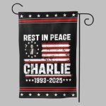 Rest In Peace Charlie Kirk 1993-2025 Flag