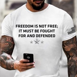 Charlie Kirk Freedom Is Not Free It Must Be Fought For And Defended Shirt 1