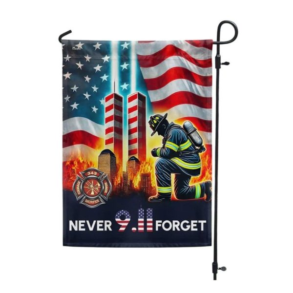 2025 911 Never Forget Firefighter Twin Tower American Flag 2