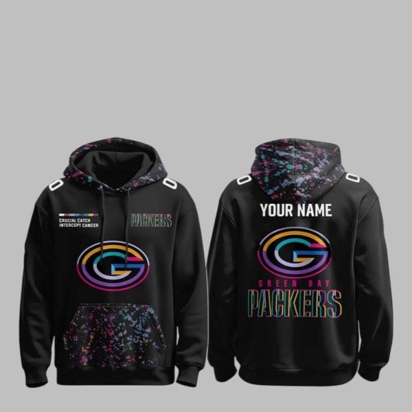 2025 Bay Packers Crucial Catch Intercept Cancer Hoodie 1 1