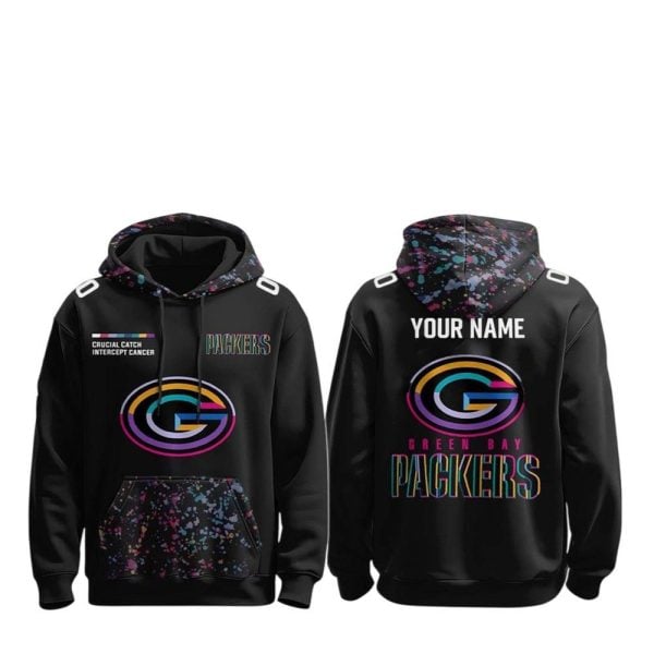 2025 Bay Packers Crucial Catch Intercept Cancer Hoodie 1 2