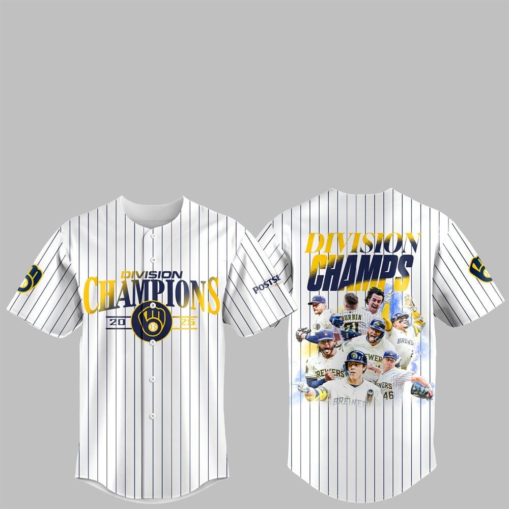 2025 Brewers Division Champions October Postseason Jersey 2025 Brewers Division Champions October Postseason Jersey