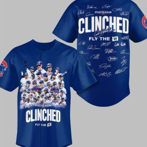 2025 Chicago Cubs Postseason Clinched Fly The W Jersey