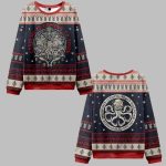 2025 Christmas Cthulhu Is Coming To Town Ugly Christmas Sweater