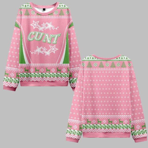 2025 Christmas Cunt Stars Ugly Christmas Sweater 0