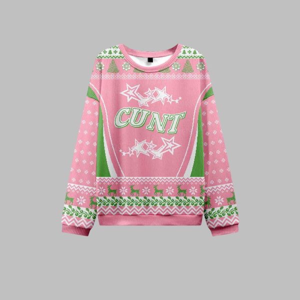 2025 Christmas Cunt Stars Ugly Christmas Sweater 1