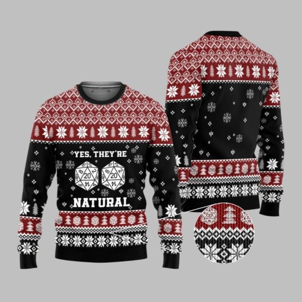 2025 Christmas DnD Yes Witches They're Natural Ugly Christmas Sweater