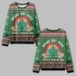 2025 Christmas Drugs Not Hugs Don't Touch Me Ugly Christmas Sweater