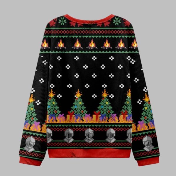 2025 Christmas Embrace the Flame Ugly Christmas Sweater 2