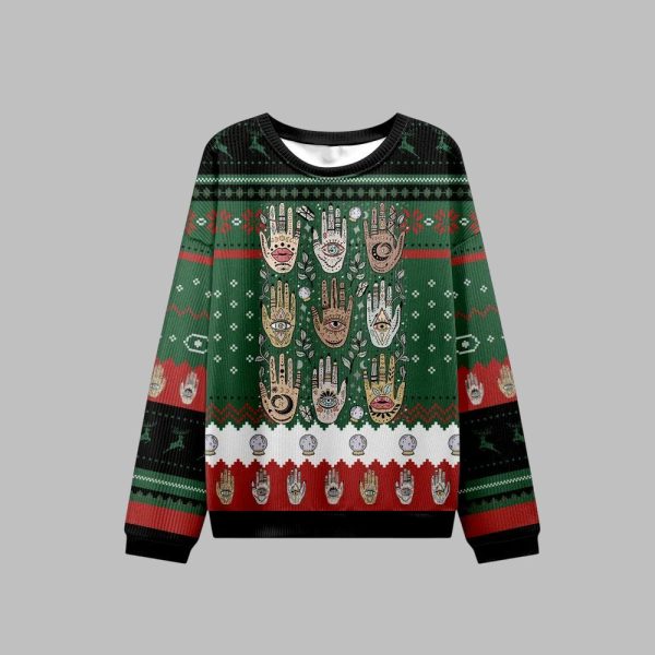 2025 Christmas Helping Hands Ugly Christmas Sweater 1