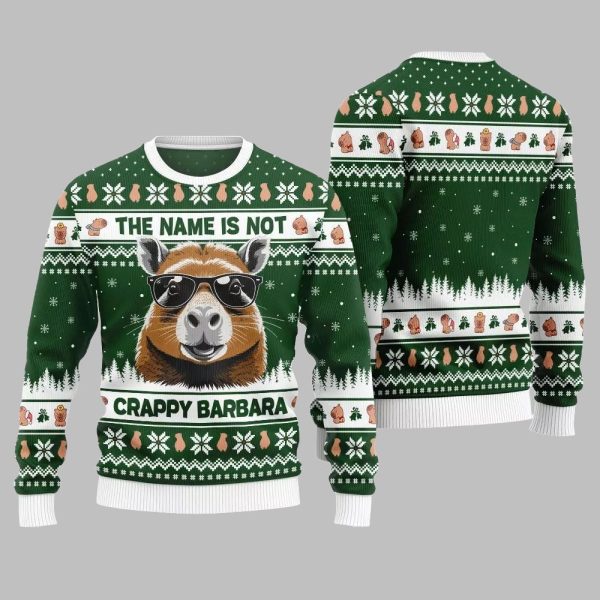 2025 Christmas Hilarious Capybara Ugly Christmas Sweater 2