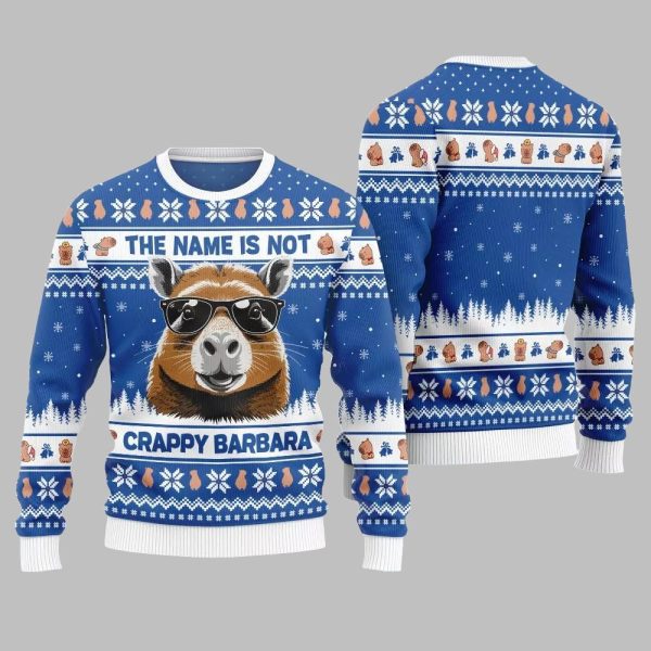 2025 Christmas Hilarious Capybara Ugly Christmas Sweater 5