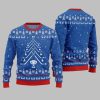 2025 Christmas Hockey Stick Tree Ugly Christmas Sweater 3
