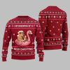 2025 Christmas I Am Dreaming Of A Beer Capybara Ugly Christmas Sweater 5