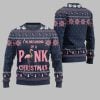 2025 Christmas Im Dreaming Of A Pink Flamingo Ugly Christmas Sweater 5