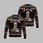 2025 Christmas Just Here For The Cookies Ugly Christmas Sweater