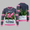 2025 Christmas Lets Flamingle Ugly Christmas Sweater 5