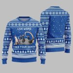 2025 Christmas Live Weird Fake Your Death Ugly Christmas Sweater