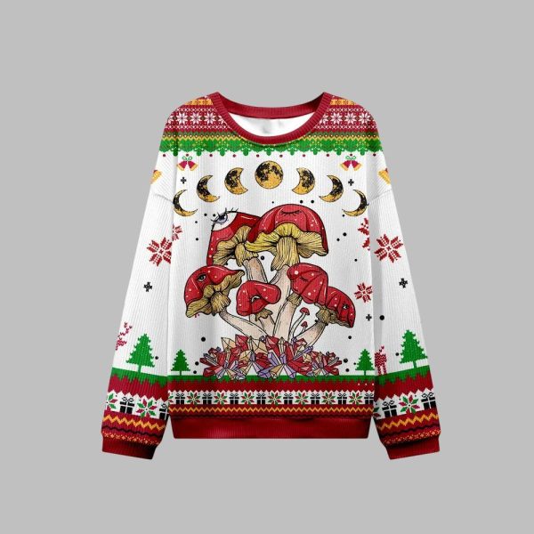 2025 Christmas Magic Mushroom Ugly Christmas Sweater 1