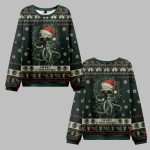 2025 Christmas Merry Cthulhumas Vintage Ugly Christmas Sweater