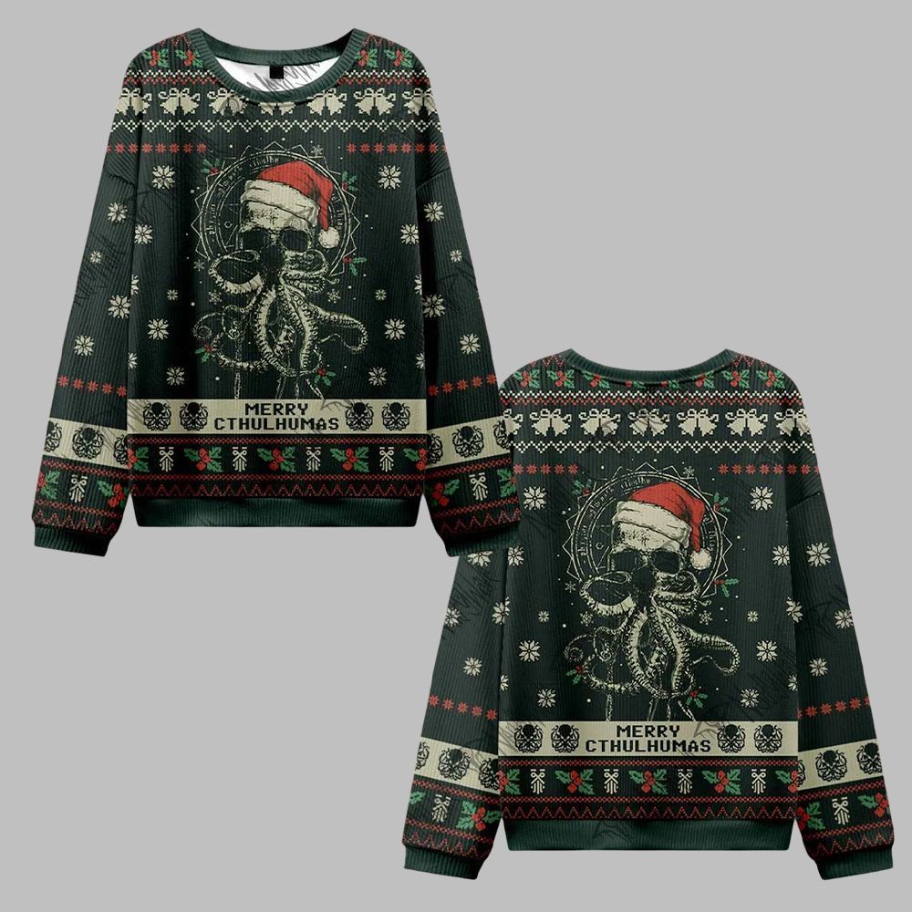 2025 Christmas Merry Cthulhumas Vintage Ugly Christmas Sweater 0 2025 Christmas Merry Cthulhumas Vintage Ugly Christmas Sweater 0