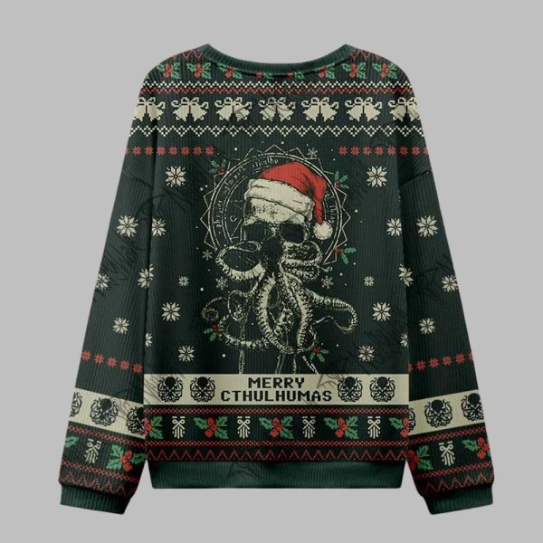 2025 Christmas Merry Cthulhumas Vintage Ugly Christmas Sweater 2